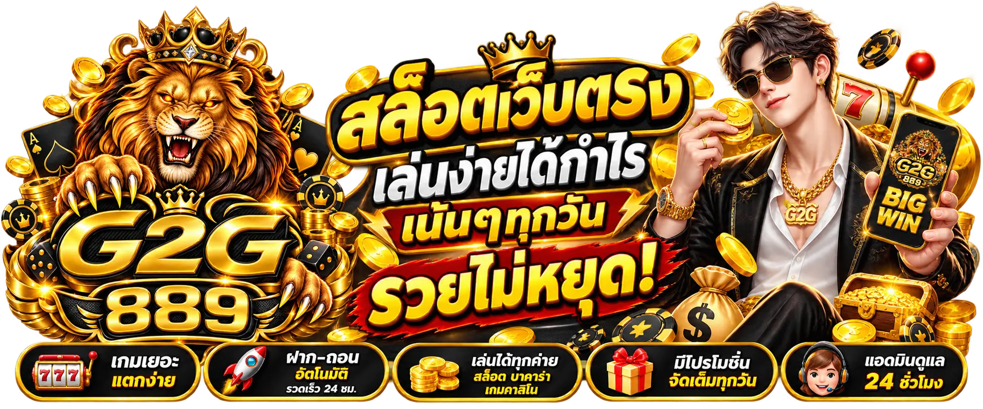 G2G889 สล็อตเว็บตรง เล่นง่ายได้กำไรเน้นๆทุกวัน รวยไม่หยุด